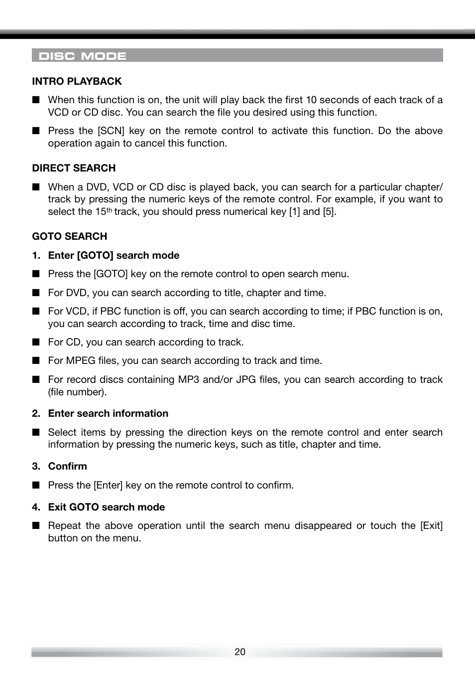 ACR Electronics ZE-NES14 User Manual | Page 20 / 50
