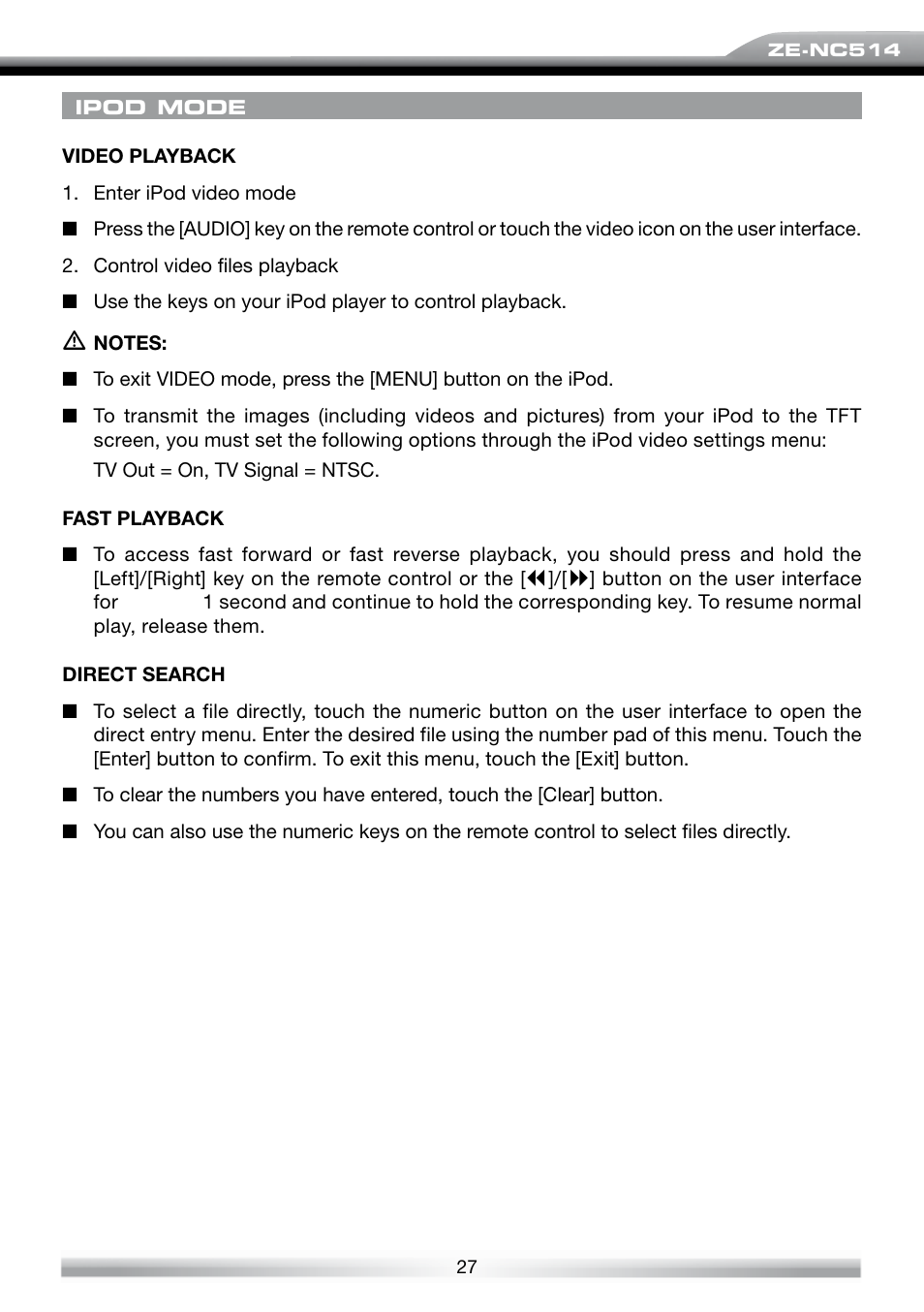 ACR Electronics ZE-NES14 User Manual | Page 27 / 50