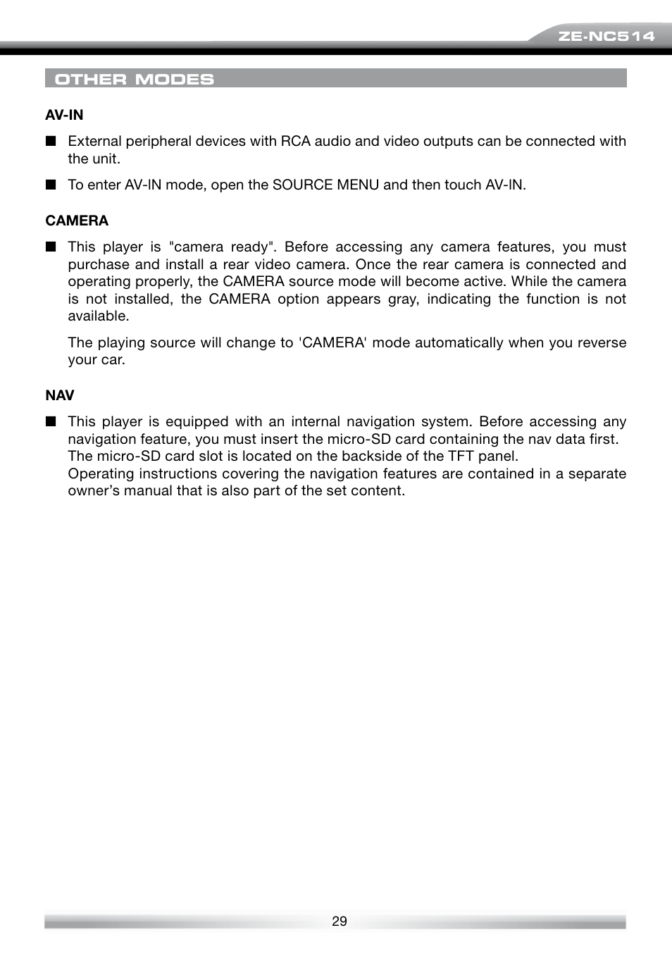ACR Electronics ZE-NES14 User Manual | Page 29 / 50