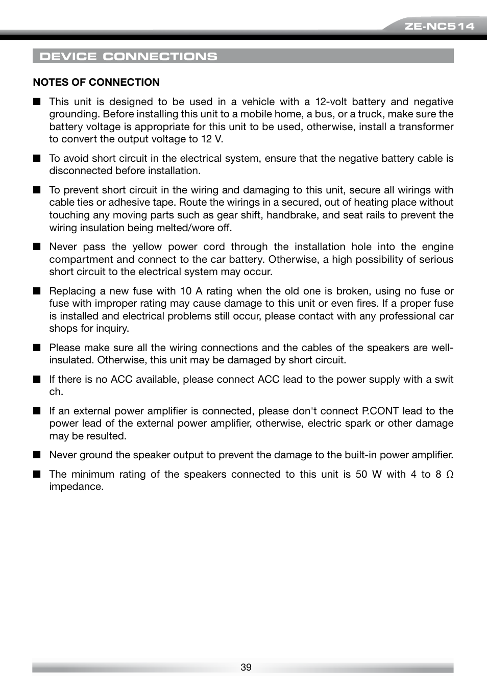 ACR Electronics ZE-NES14 User Manual | Page 39 / 50