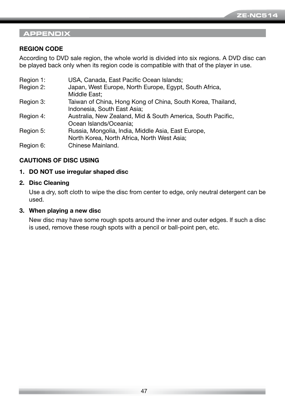 ACR Electronics ZE-NES14 User Manual | Page 47 / 50