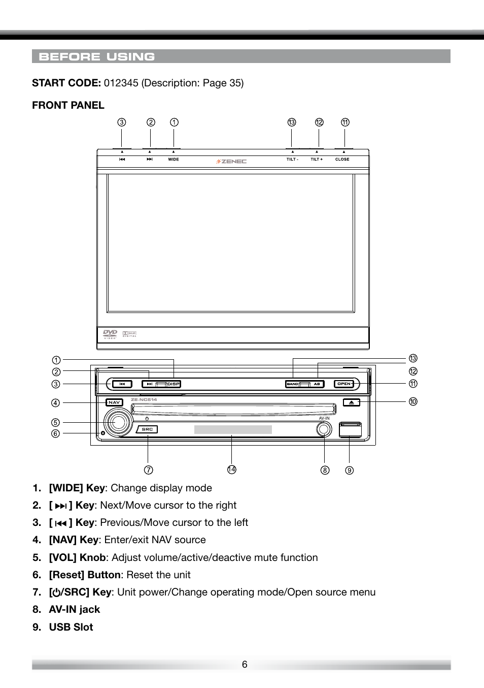 ACR Electronics ZE-NES14 User Manual | Page 6 / 50