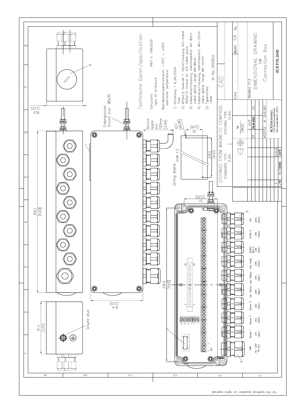 Acr p/n 2640 | ACR Electronics Nauticast 2607 User Manual | Page 56 / 83