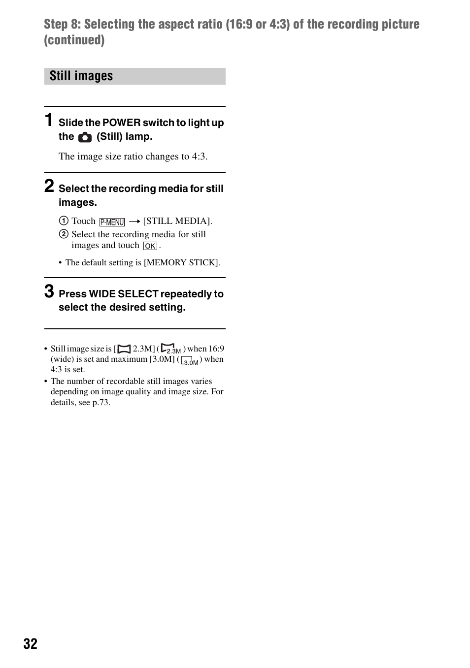 Sony DCR-DVD405 User Manual | Page 32 / 148