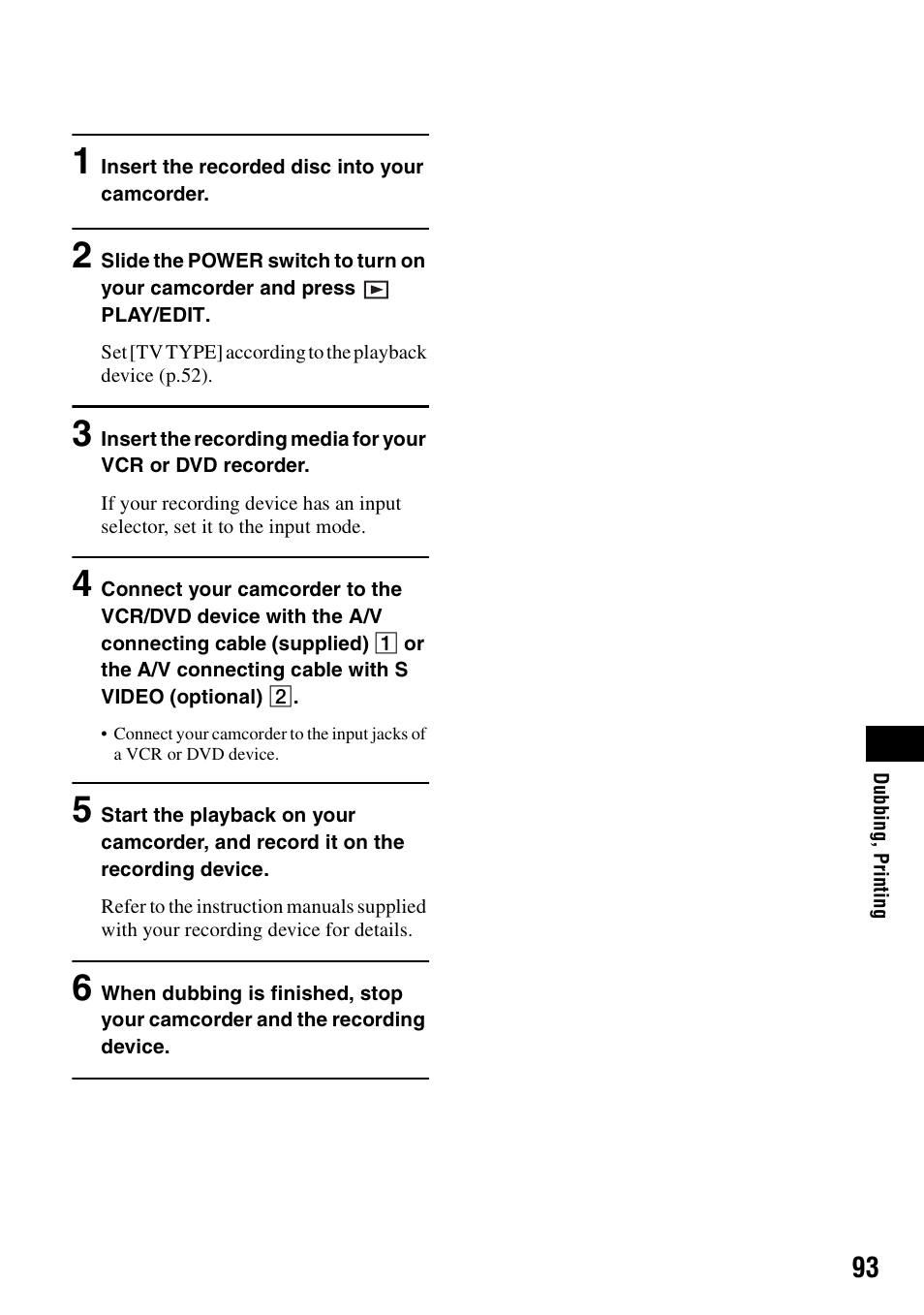 Sony DCR-DVD405 User Manual | Page 93 / 148