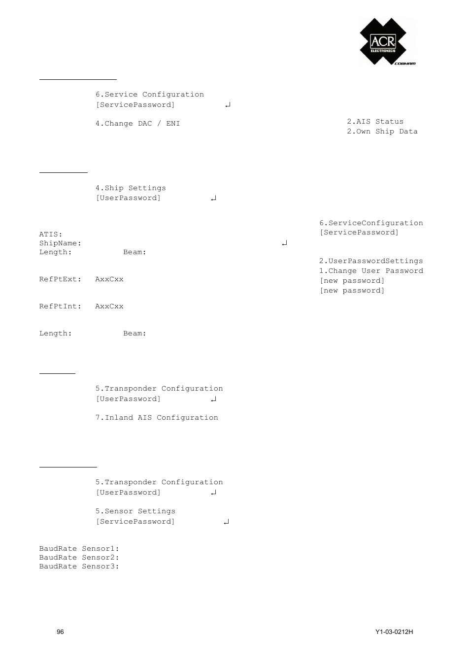 Quick replacement guide, Inland ais | ACR Electronics 2662 User Manual | Page 100 / 100