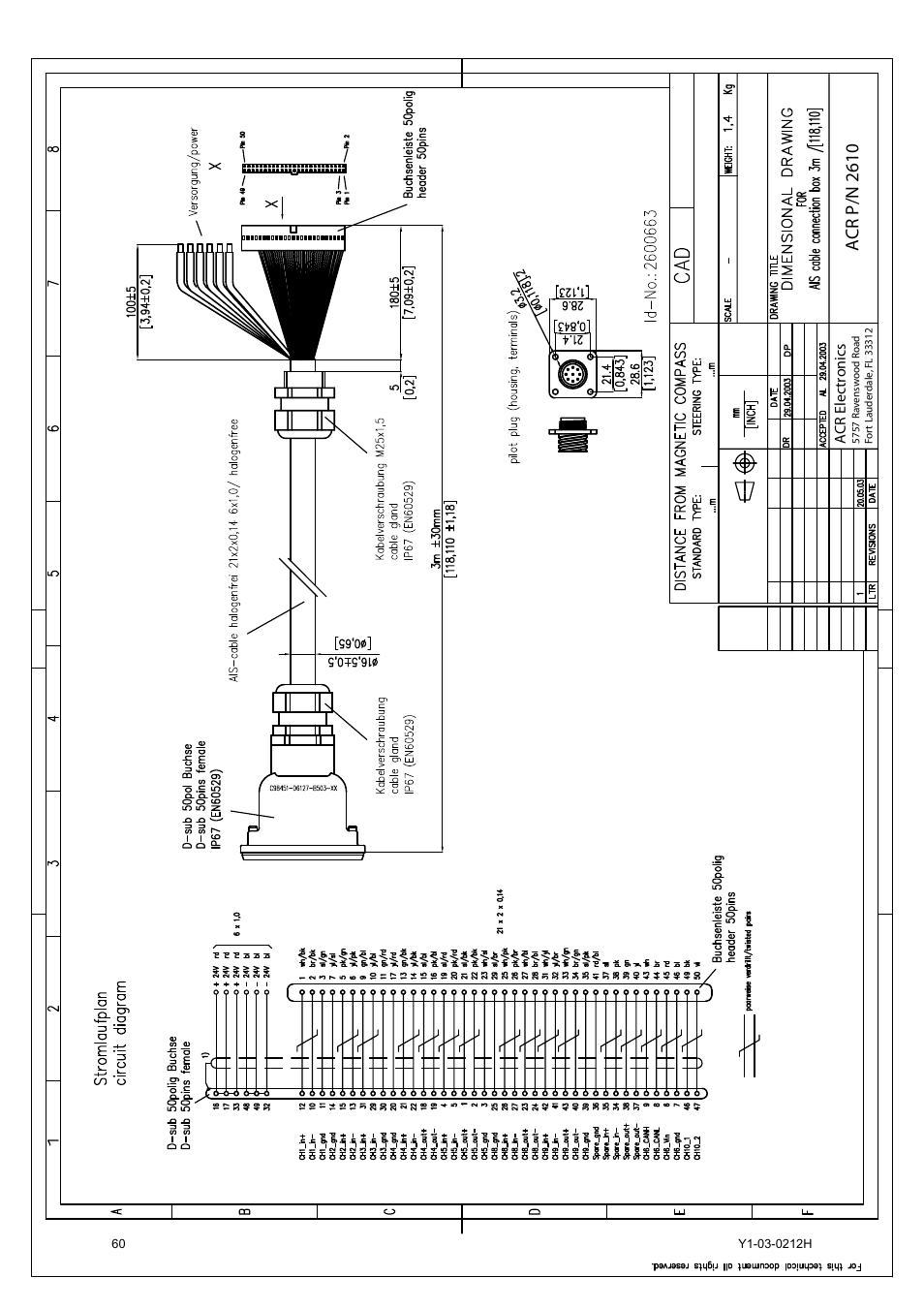 Acr p/n 2610 | ACR Electronics 2662 User Manual | Page 64 / 100