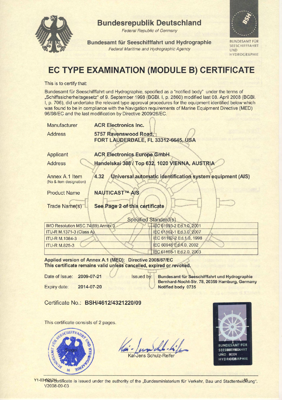 ACR Electronics 2662 User Manual | Page 89 / 100