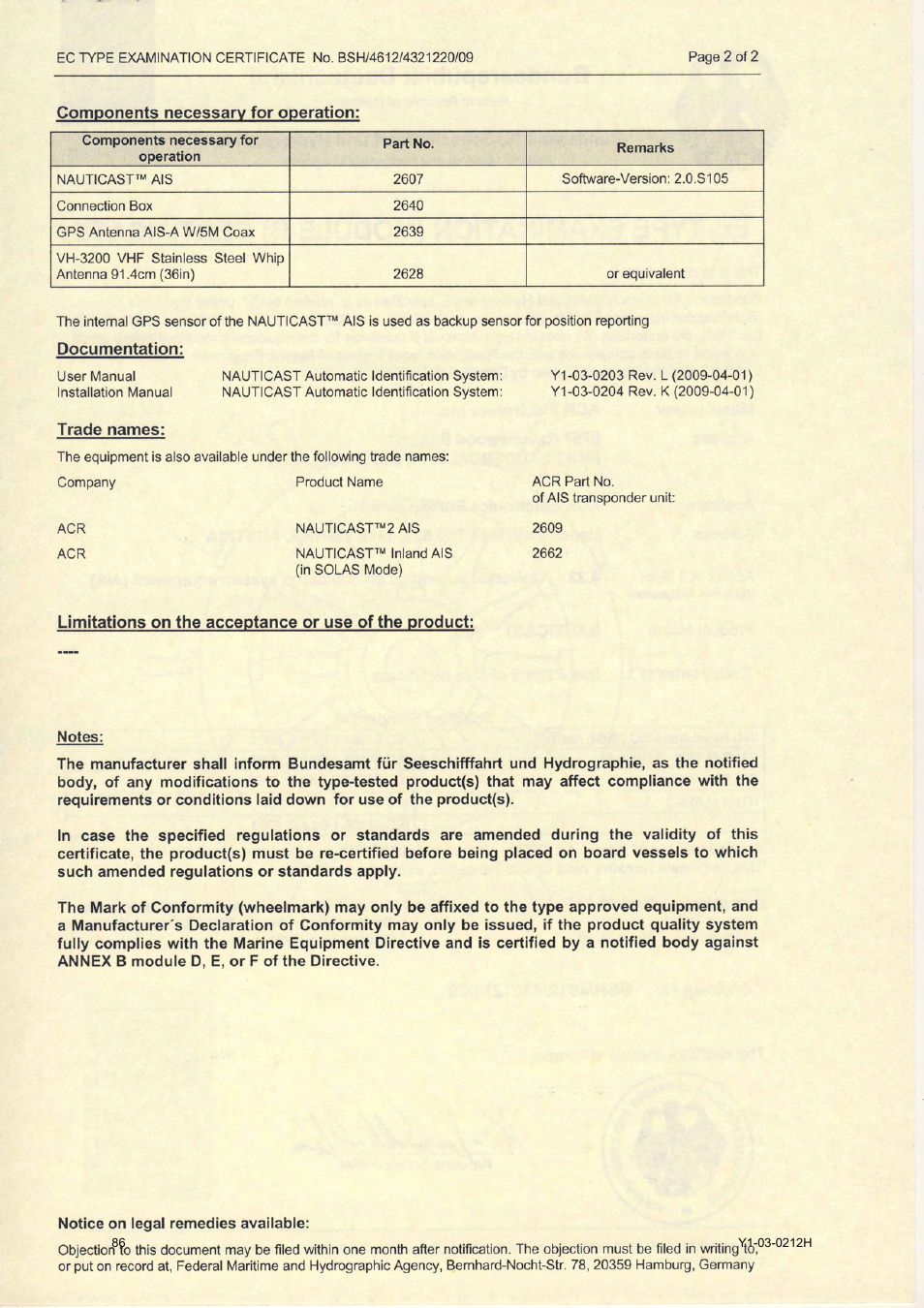 ACR Electronics 2662 User Manual | Page 90 / 100
