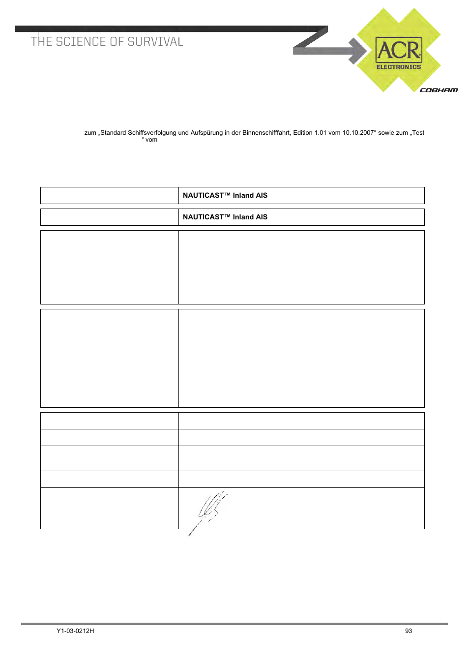 ACR Electronics 2662 User Manual | Page 97 / 100