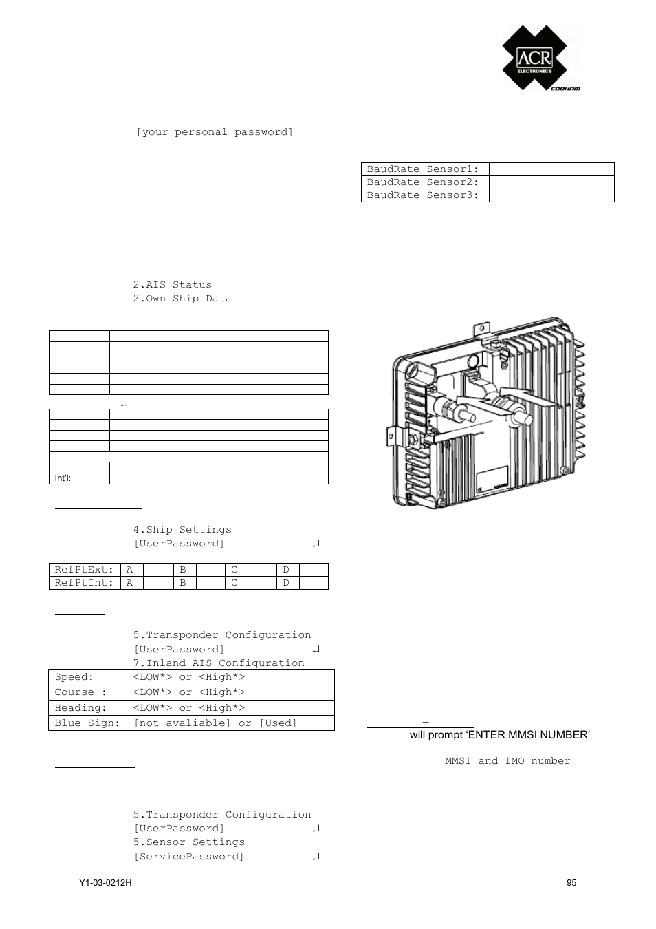 Quick replacement guide, Inland ais | ACR Electronics 2662 User Manual | Page 99 / 100