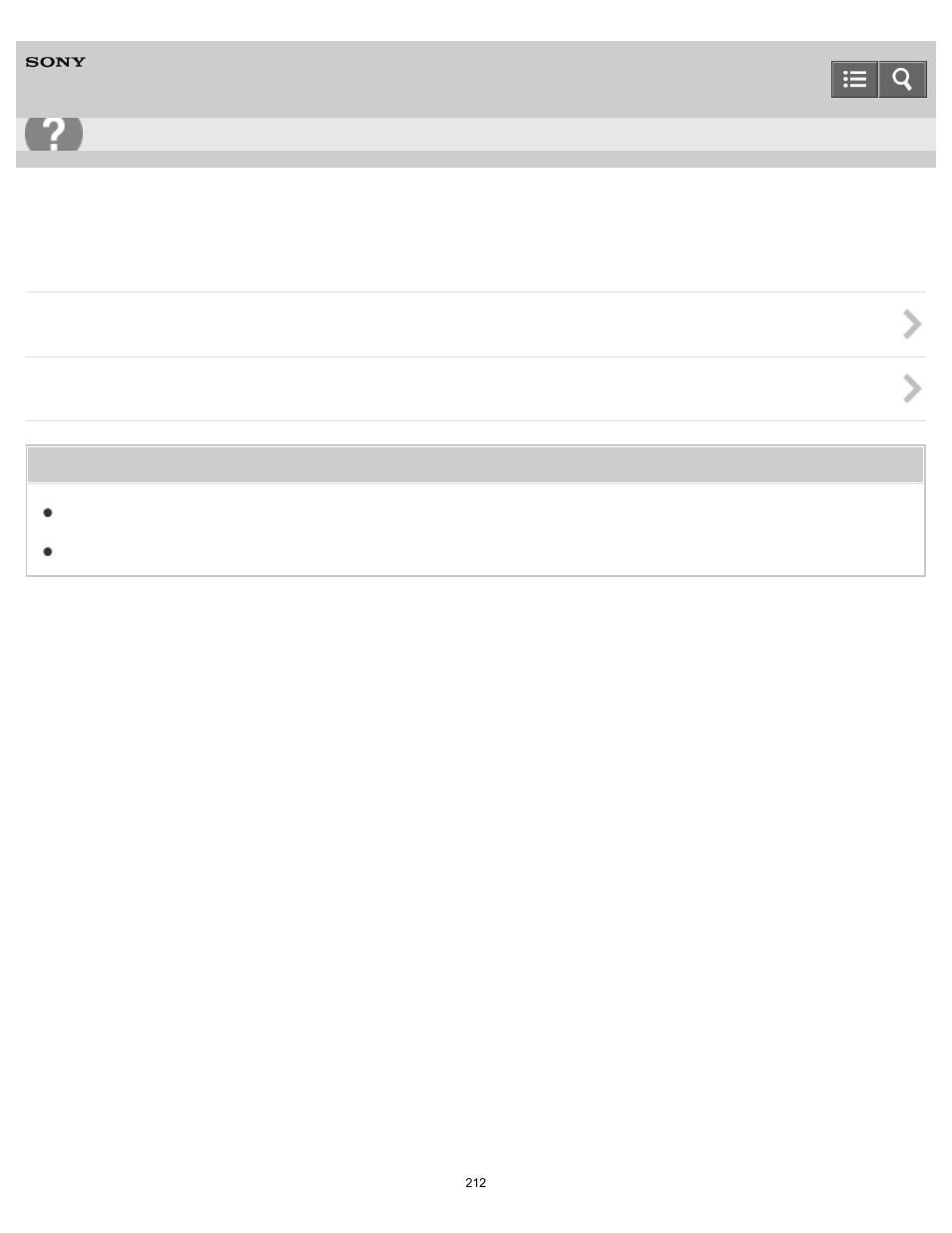 Sensor, User guide | Sony SVD13236PXW User Manual | Page 212 / 497