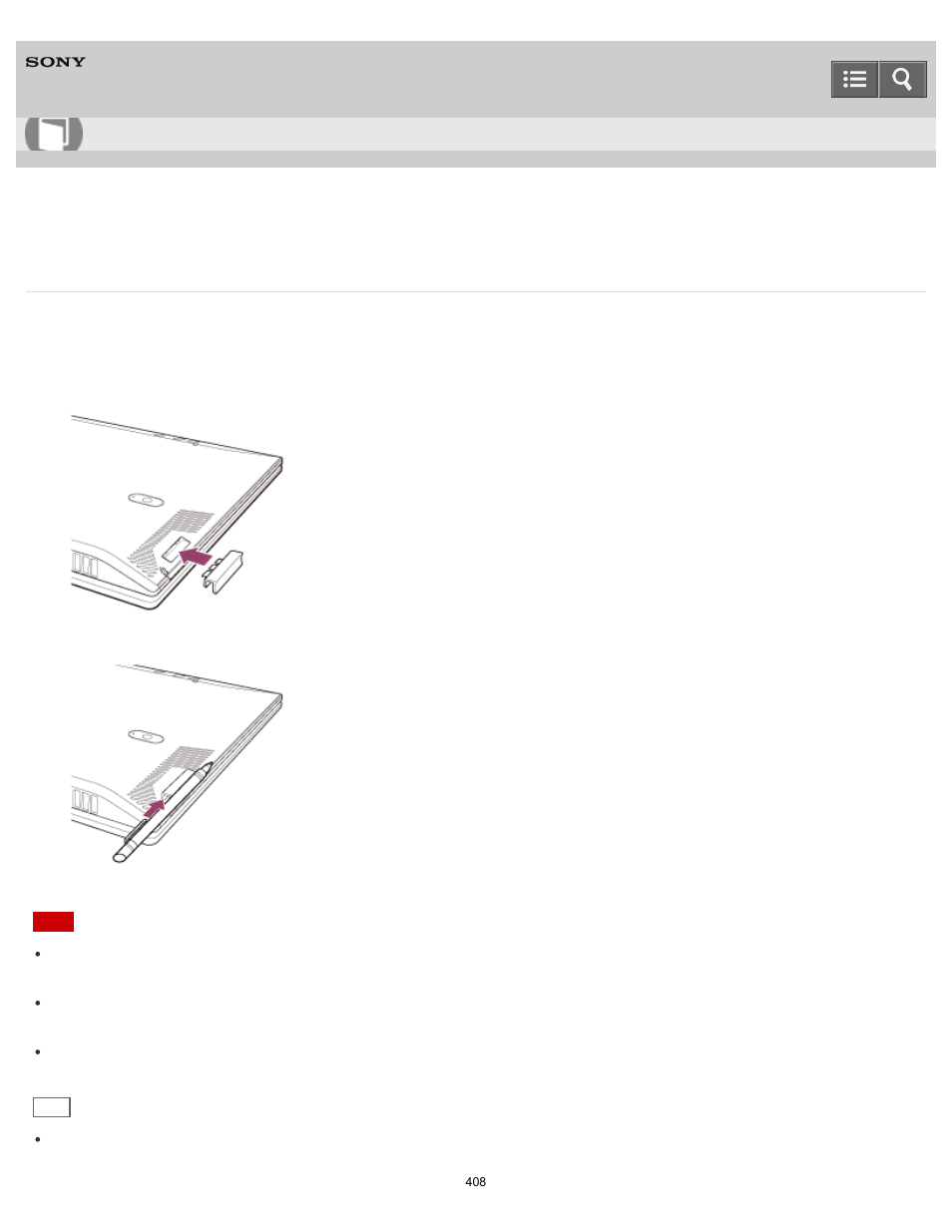 User guide | Sony SVD13236PXW User Manual | Page 408 / 497