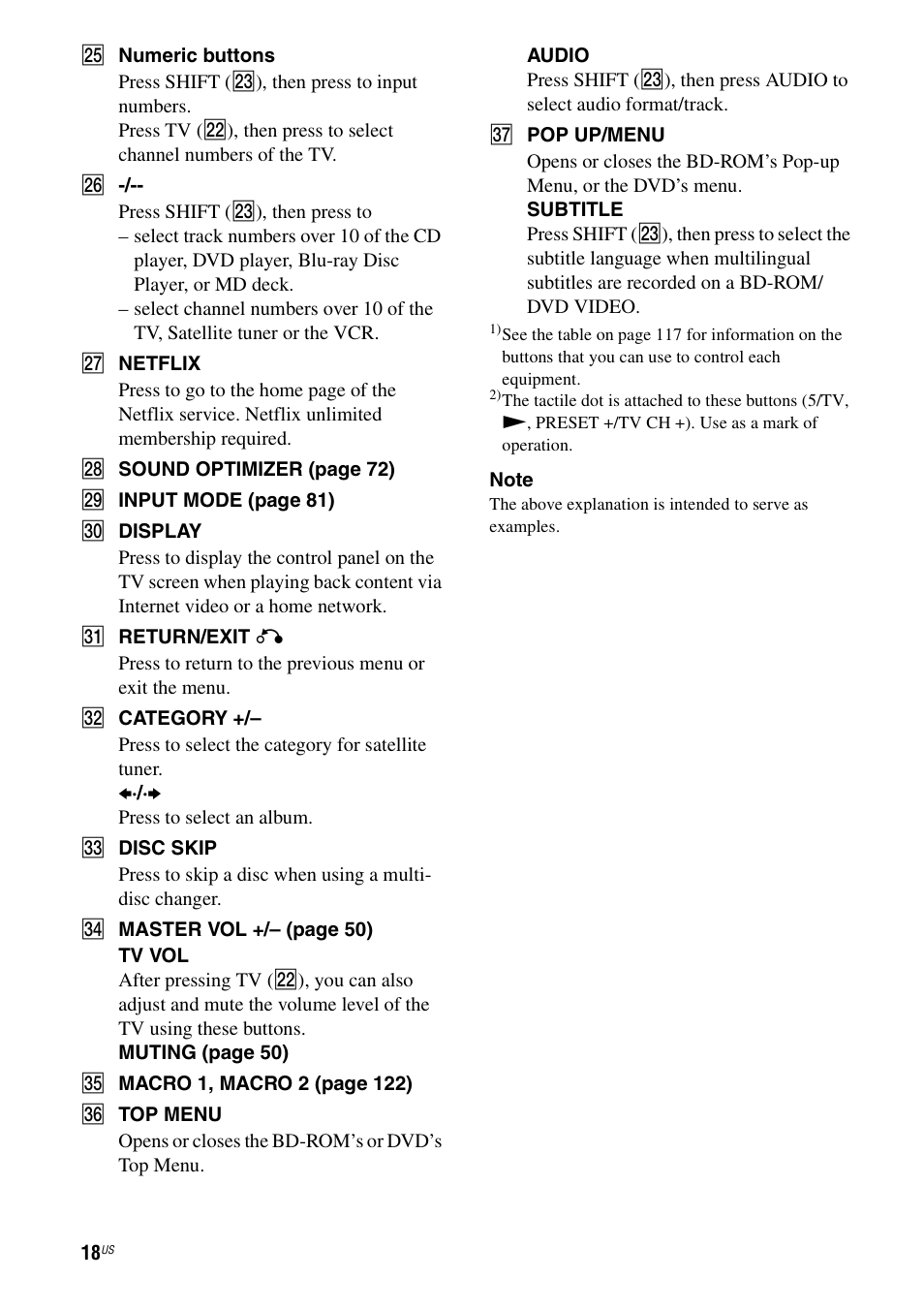 Sony STR-DA3700ES User Manual | Page 18 / 146