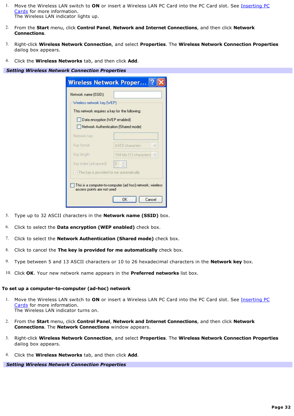 Sony PCG-R505DC User Manual | Page 32 / 174