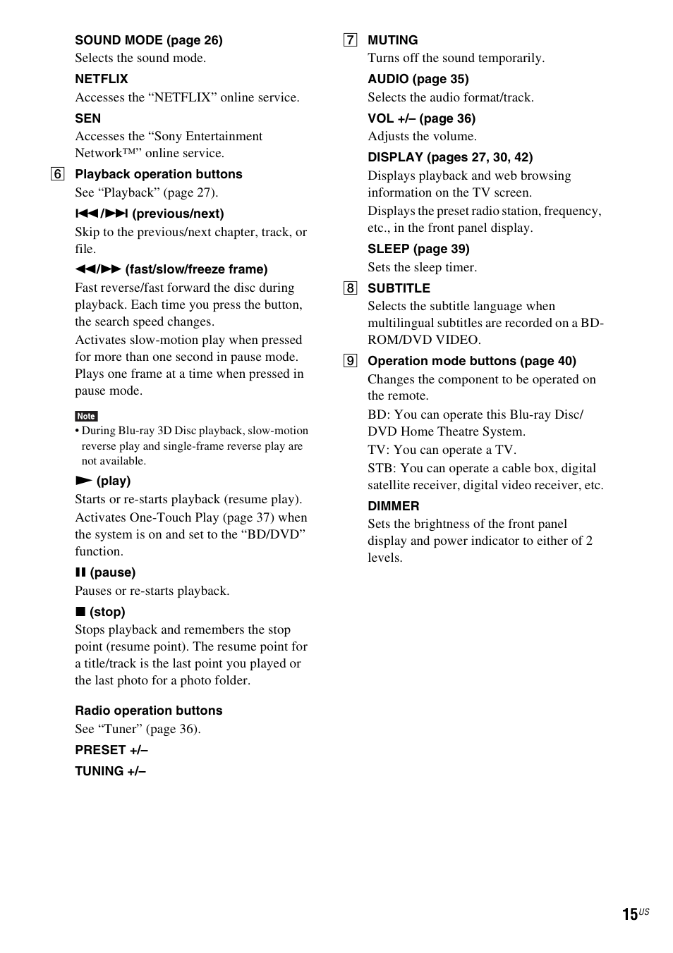 Sony BDV-N890W User Manual | Page 15 / 68