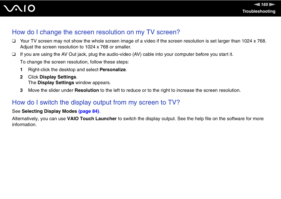 Sony VGN-UX490N User Manual | Page 165 / 196