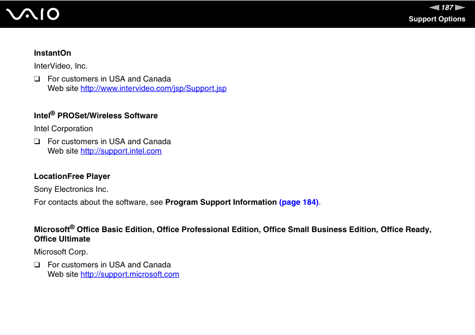 Sony VGN-UX490N User Manual | Page 187 / 196