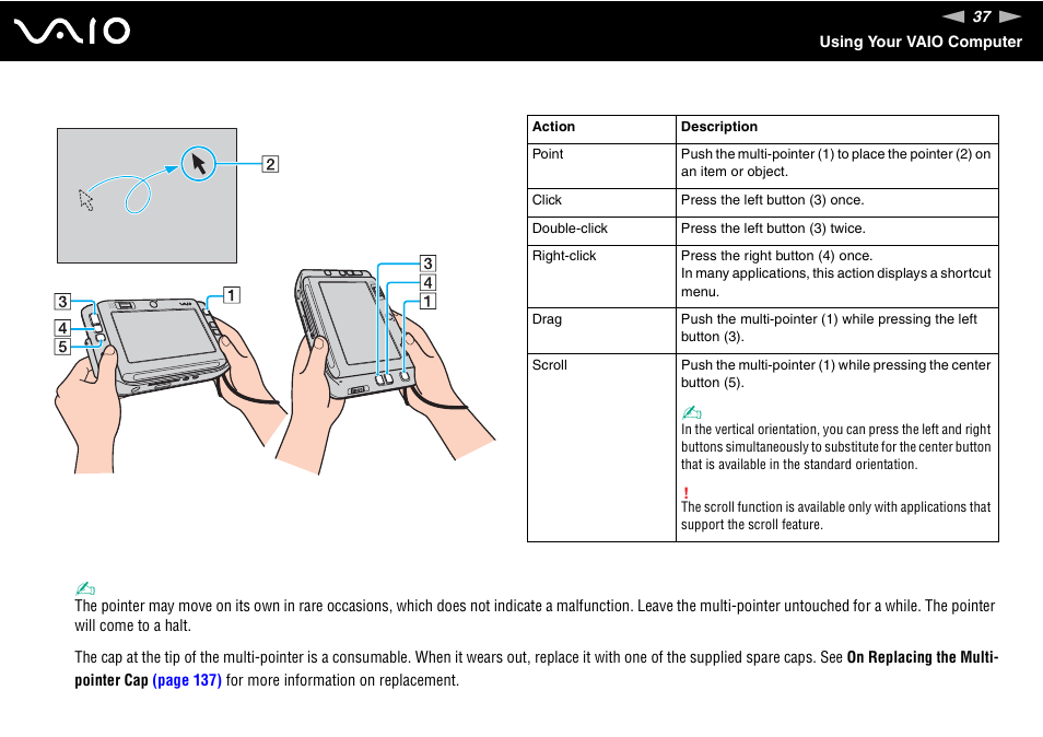 Sony VGN-UX490N User Manual | Page 37 / 196