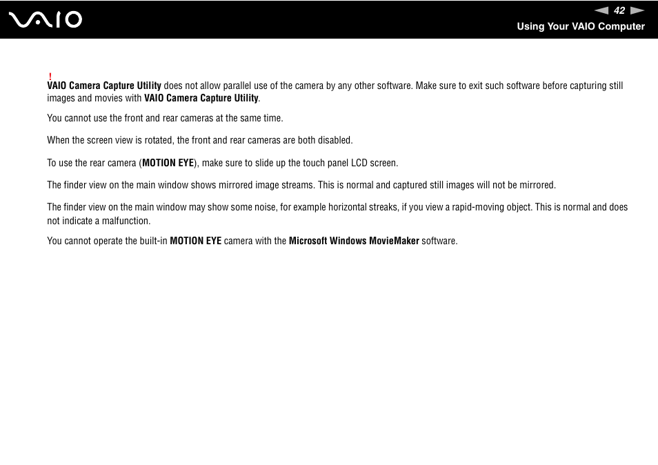 Sony VGN-UX490N User Manual | Page 42 / 196