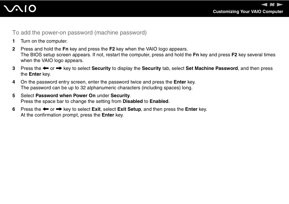 Sony VGN-UX490N User Manual | Page 96 / 196