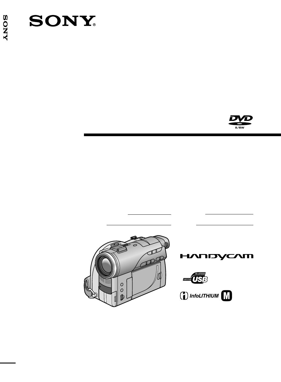 Sony DCR-DVD100 User Manual | 148 pages