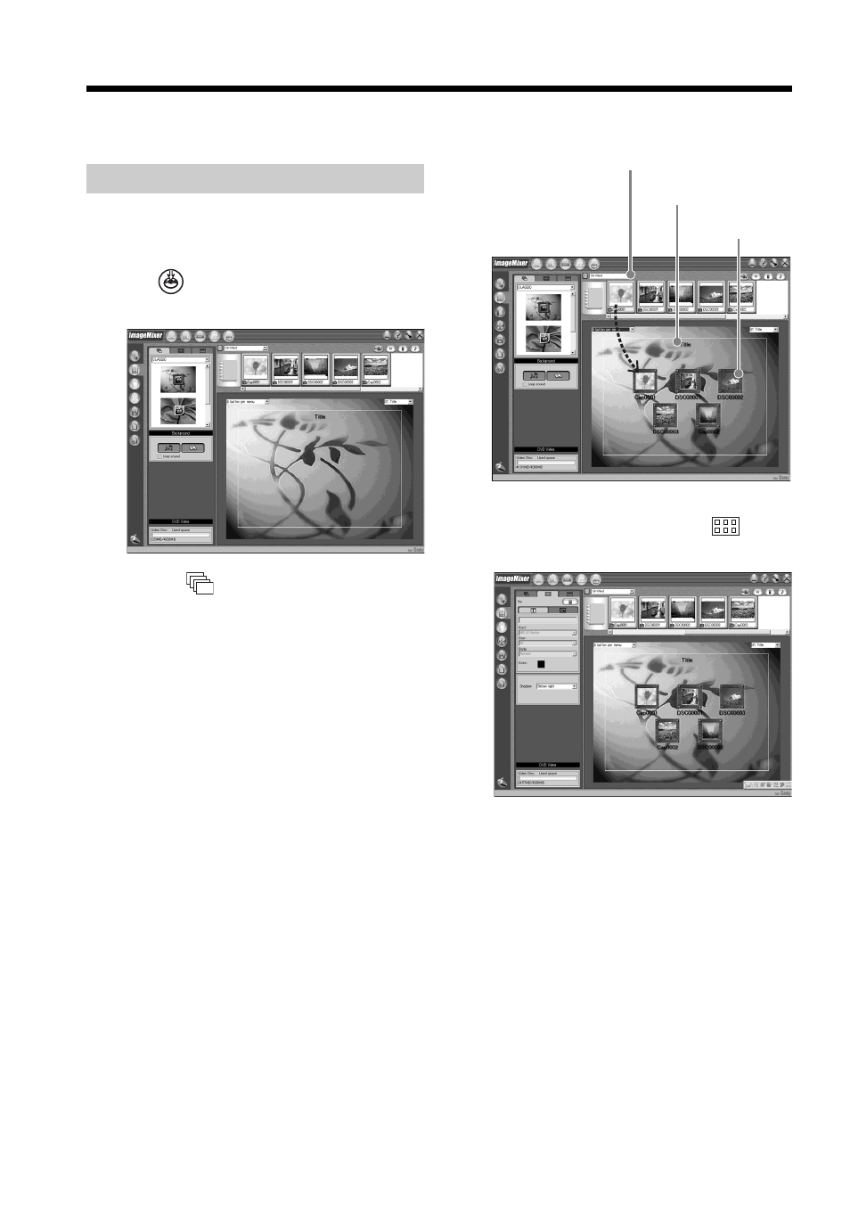 Creating an original disc, Making a menu | Sony DCR-DVD100 User Manual | Page 102 / 148