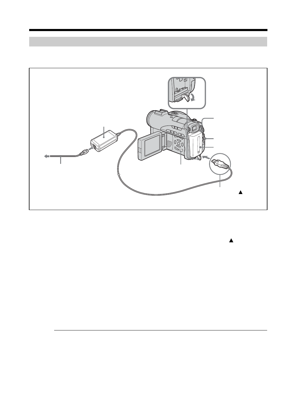 Charging the installed battery pack, Charging the installed battery, Pack | Sony DCR-DVD100 User Manual | Page 16 / 148