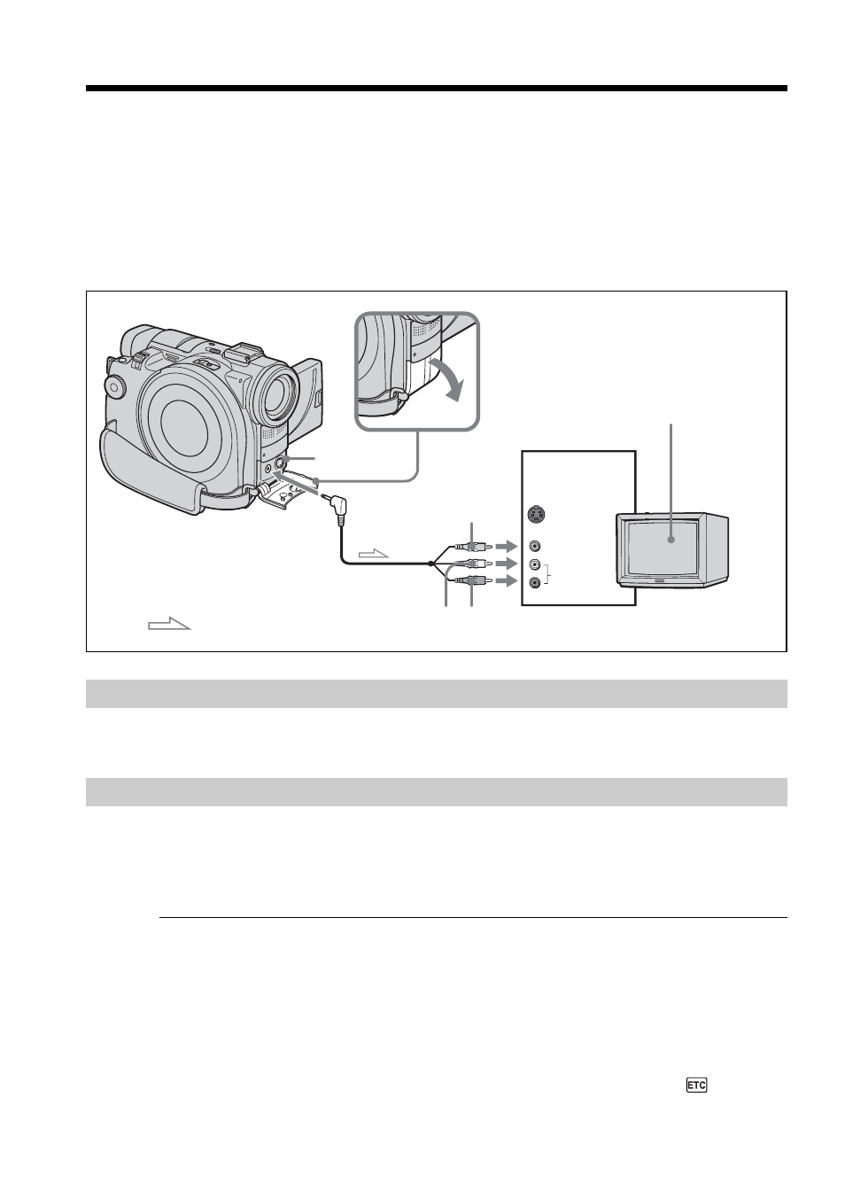 Viewing recordings on tv, If your tv is already connected to a vcr, If your tv or vcr is a monaural type | If your tv is already connected to a, If your tv or vcr is a monaural, Type | Sony DCR-DVD100 User Manual | Page 62 / 148