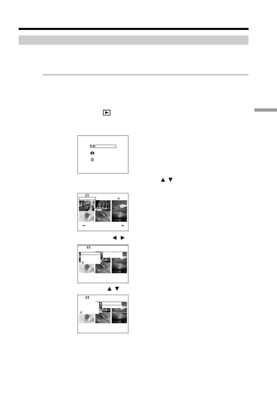 Deleting movies/still images, Editing the original data, Set the mode dial to (play/edit) | Select [sel. item] with b/b, then press enter, Select [delete] with v/v, then press enter | Sony DCR-DVD100 User Manual | Page 87 / 148