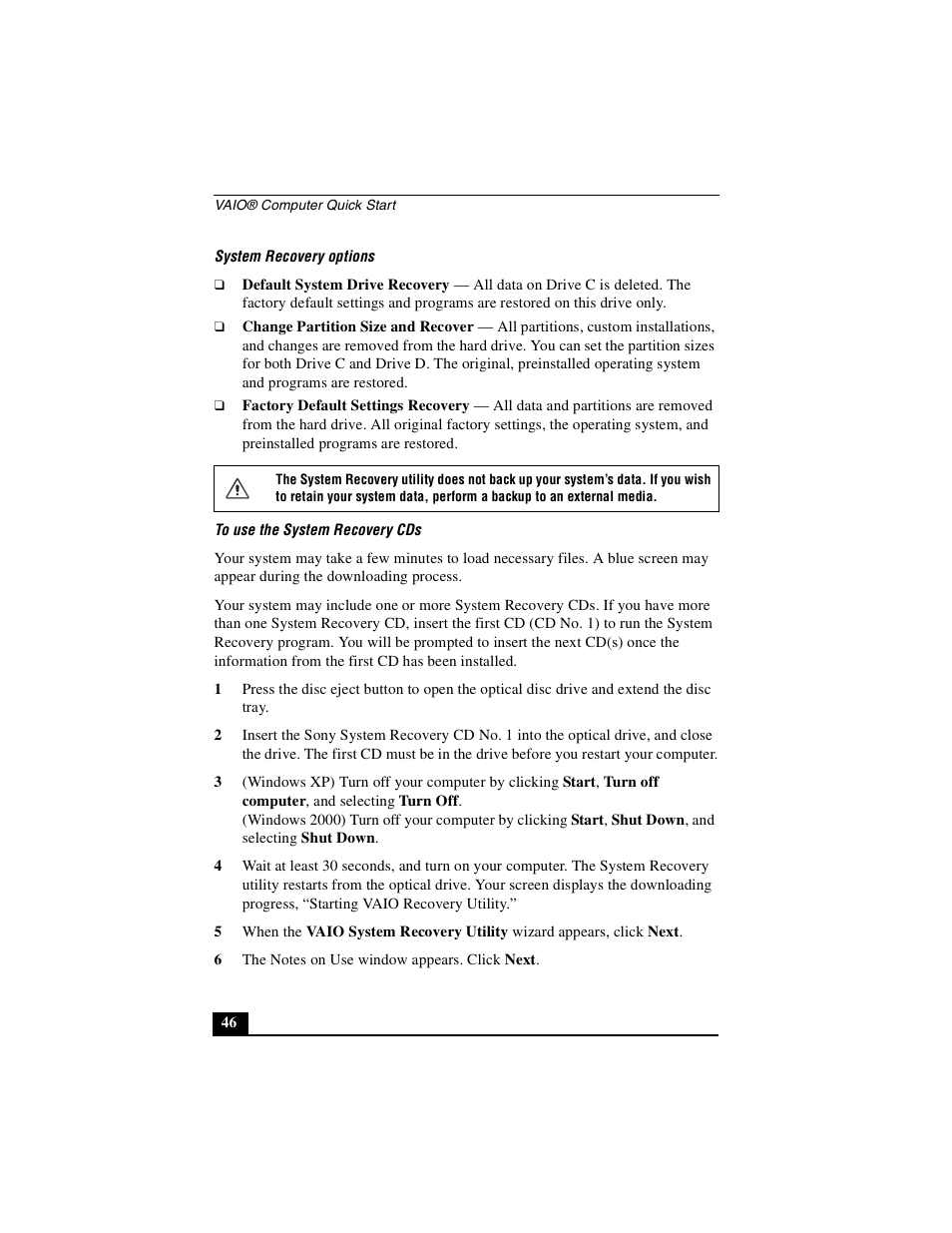 Sony PCG-GRX700P User Manual | Page 46 / 68