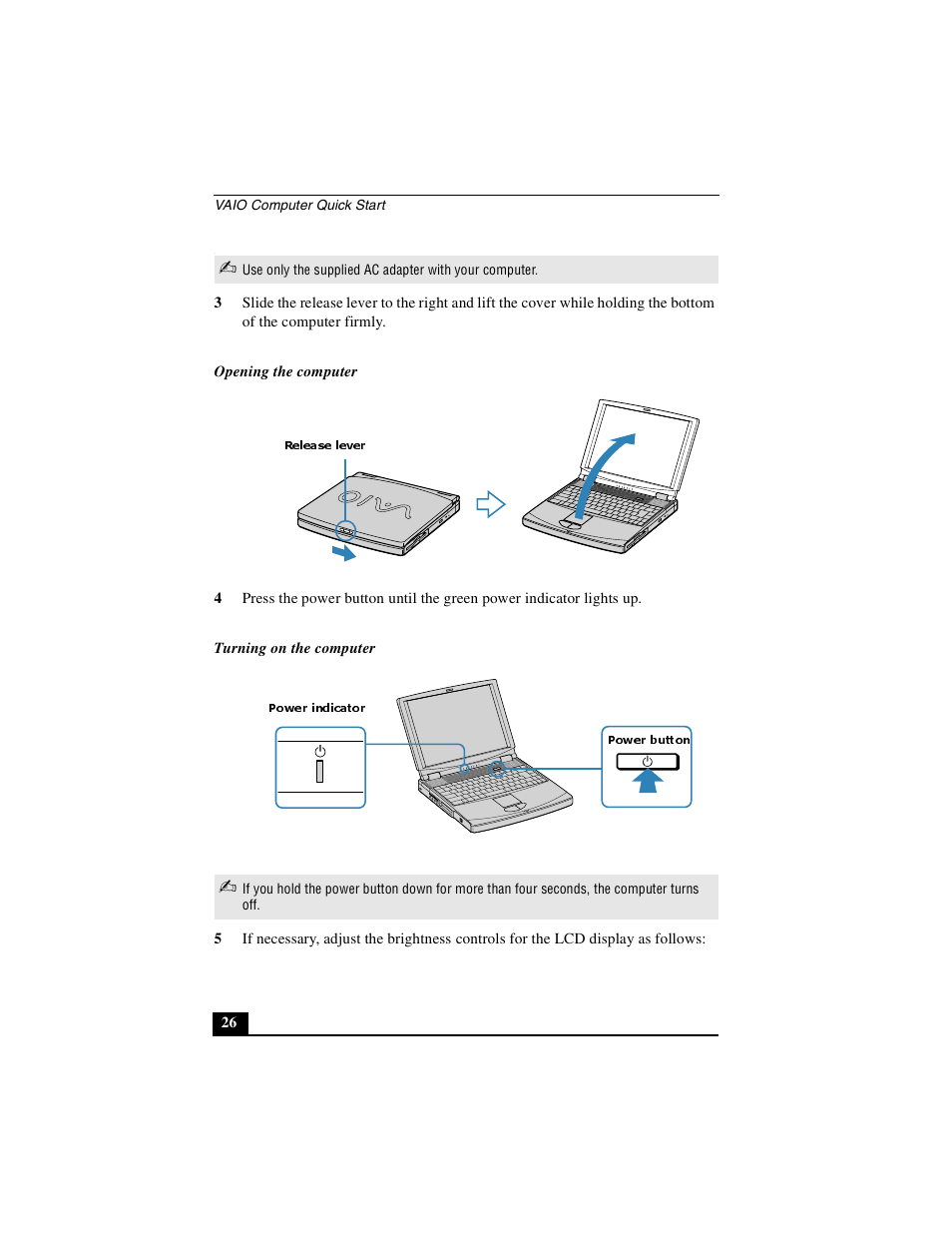 Sony PCG-FXA63 User Manual | Page 26 / 60