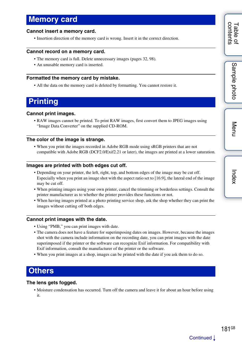 Sony NEX-5NK User Manual | Page 181 / 200