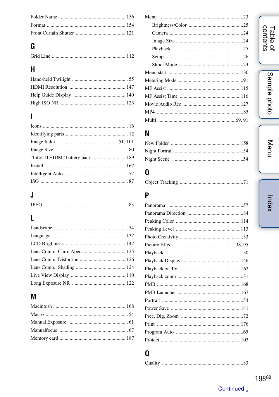 Sony NEX-5NK User Manual | Page 198 / 200