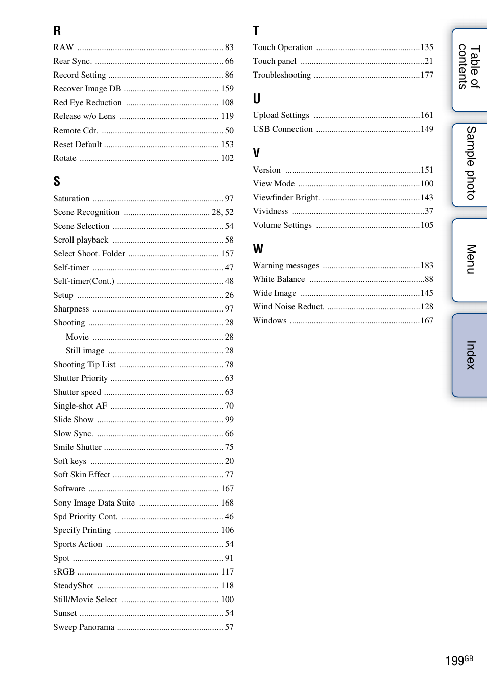 Sony NEX-5NK User Manual | Page 199 / 200