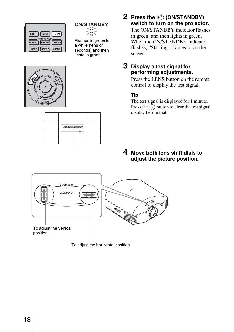 Sony VPL-HW20A User Manual | Page 18 / 83