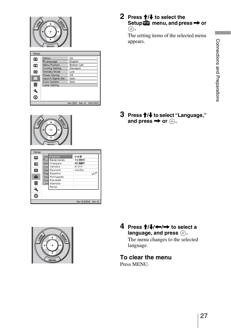 Sony VPL-HW20A User Manual | Page 27 / 83