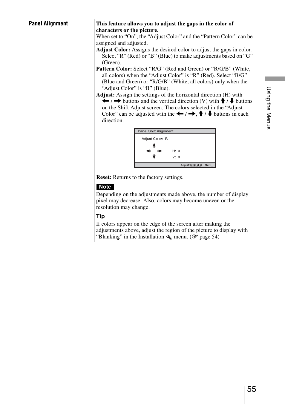 Sony VPL-HW20A User Manual | Page 55 / 83