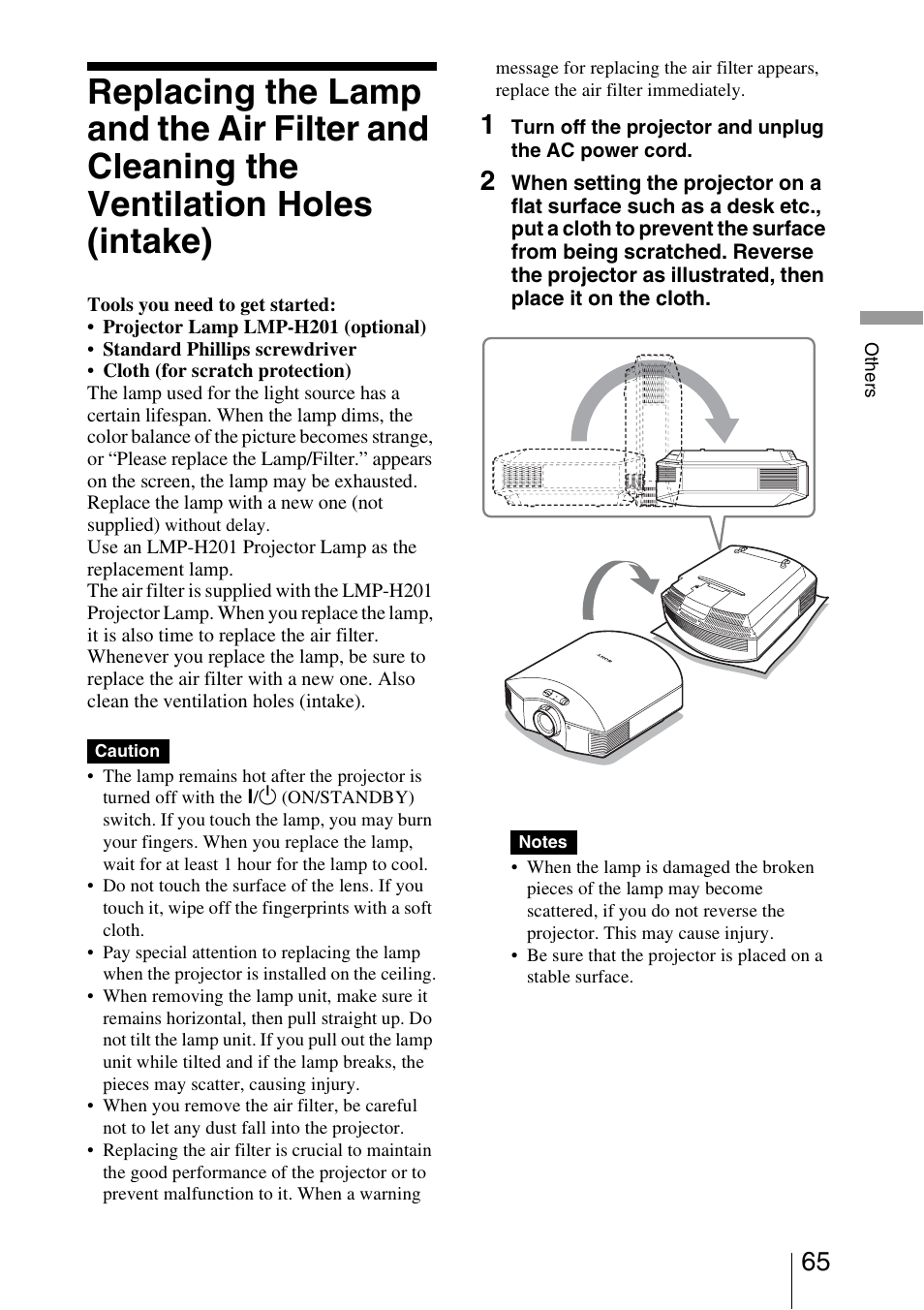 Sony VPL-HW20A User Manual | Page 65 / 83