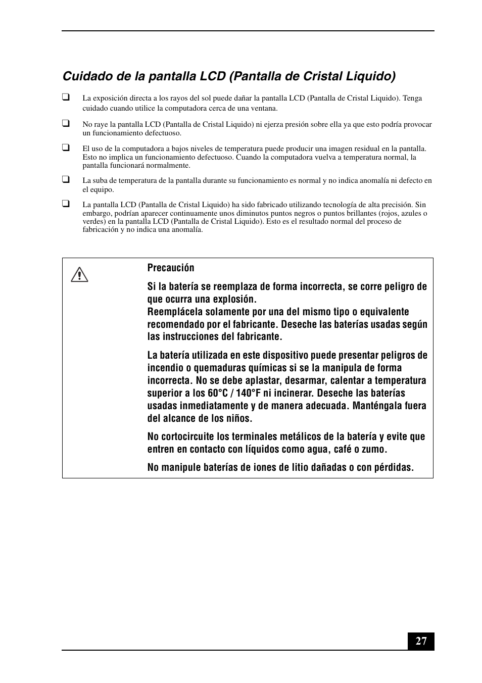 Sony VPCZ21SHX User Manual | Page 27 / 36