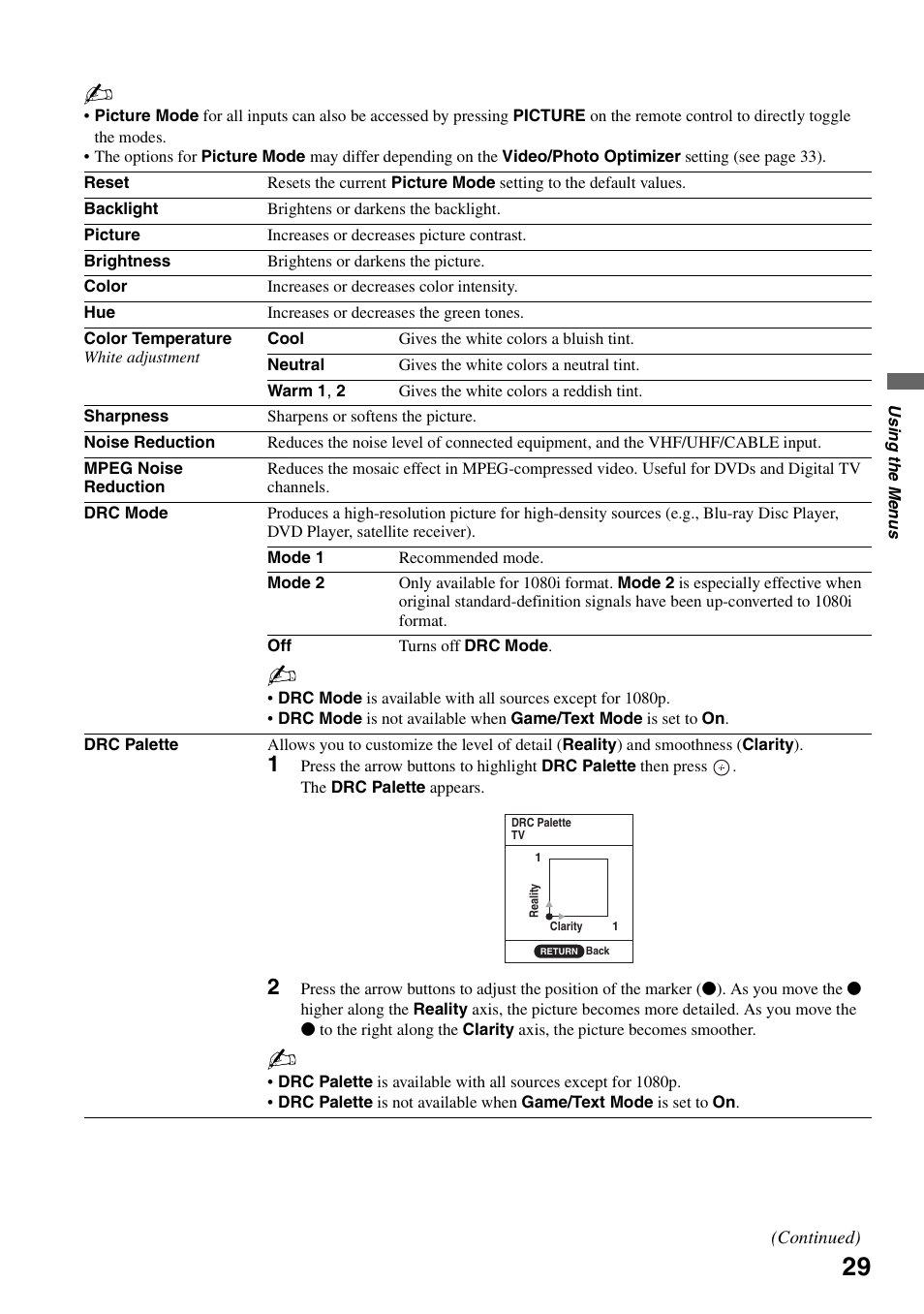 Sony KDL-40WL135 User Manual | Page 29 / 52
