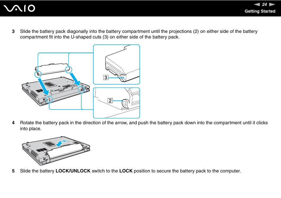 Sony VGN-BX740 User Manual | Page 24 / 231