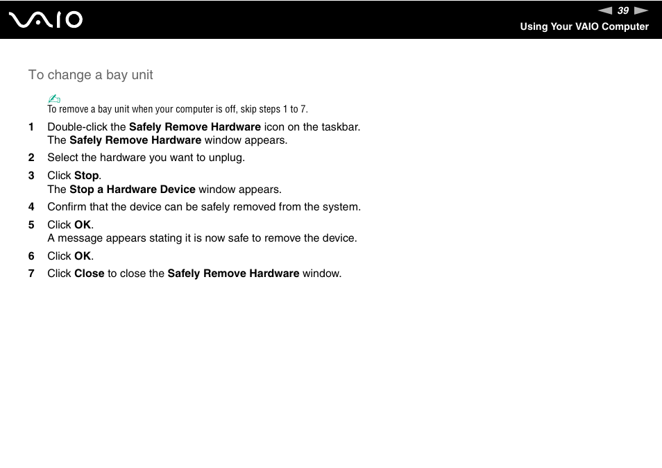 Sony VGN-BX740 User Manual | Page 39 / 231