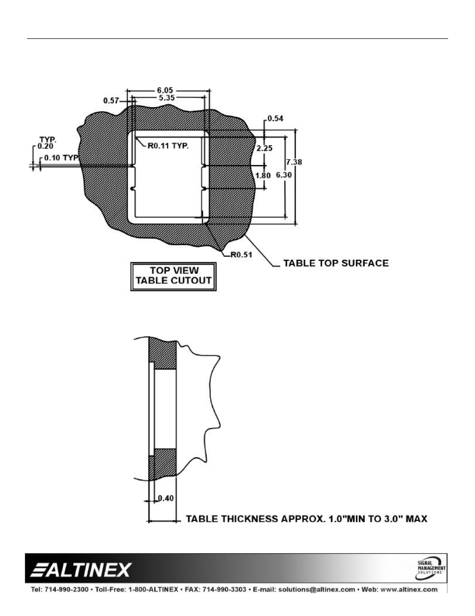 Accessories | Altinex Tilt 'N Plug Interconnect Box TNP100AU User Manual | Page 9 / 13