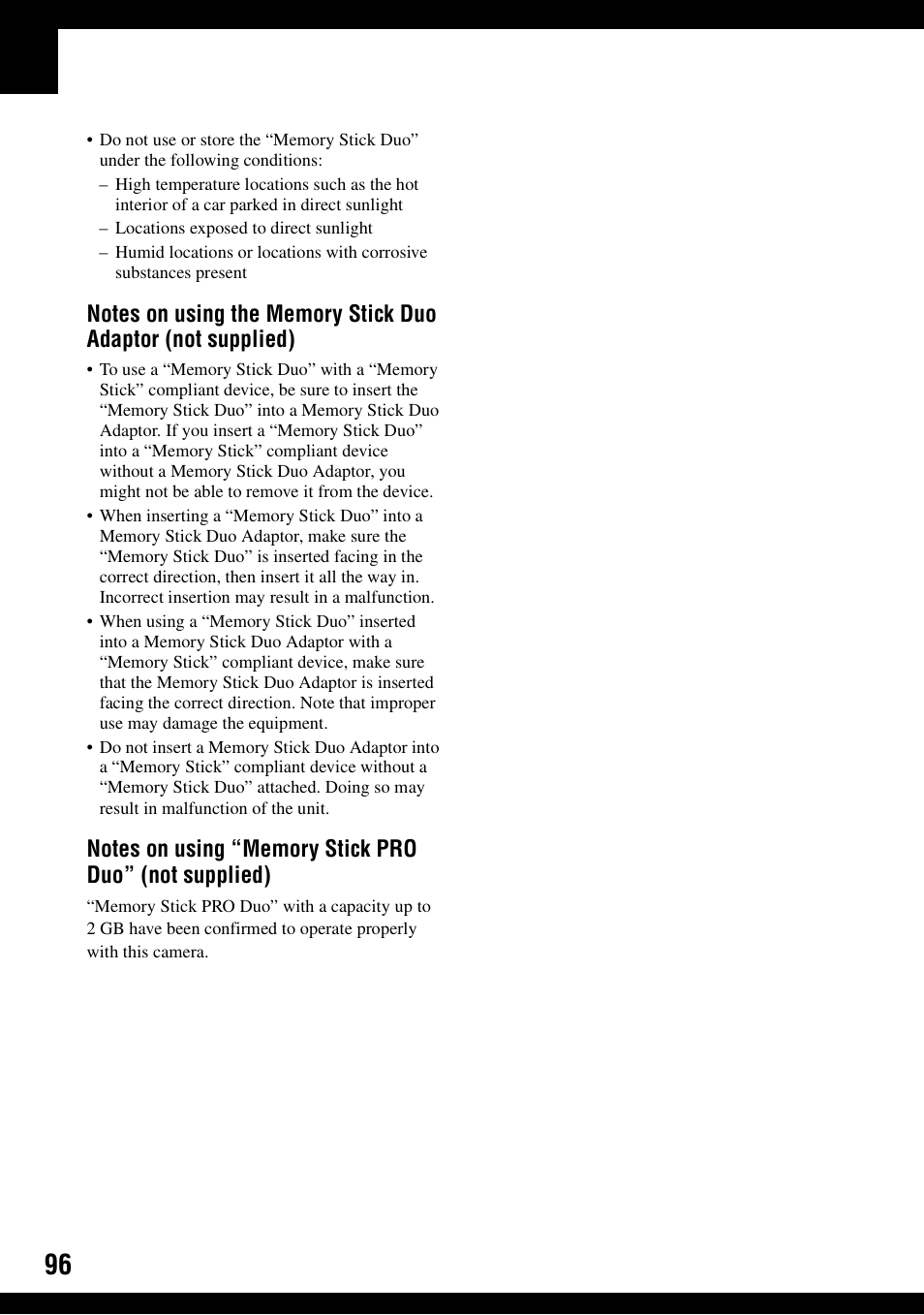 Sony DSC-W30 User Manual | Page 96 / 107