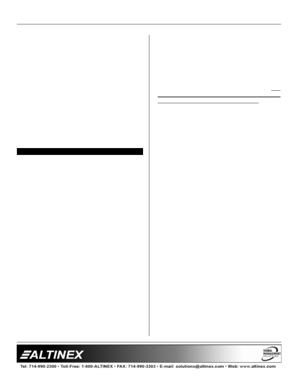 Interfaces | Altinex Compact Analog Interfaces VA6804SX User Manual | Page 4 / 13