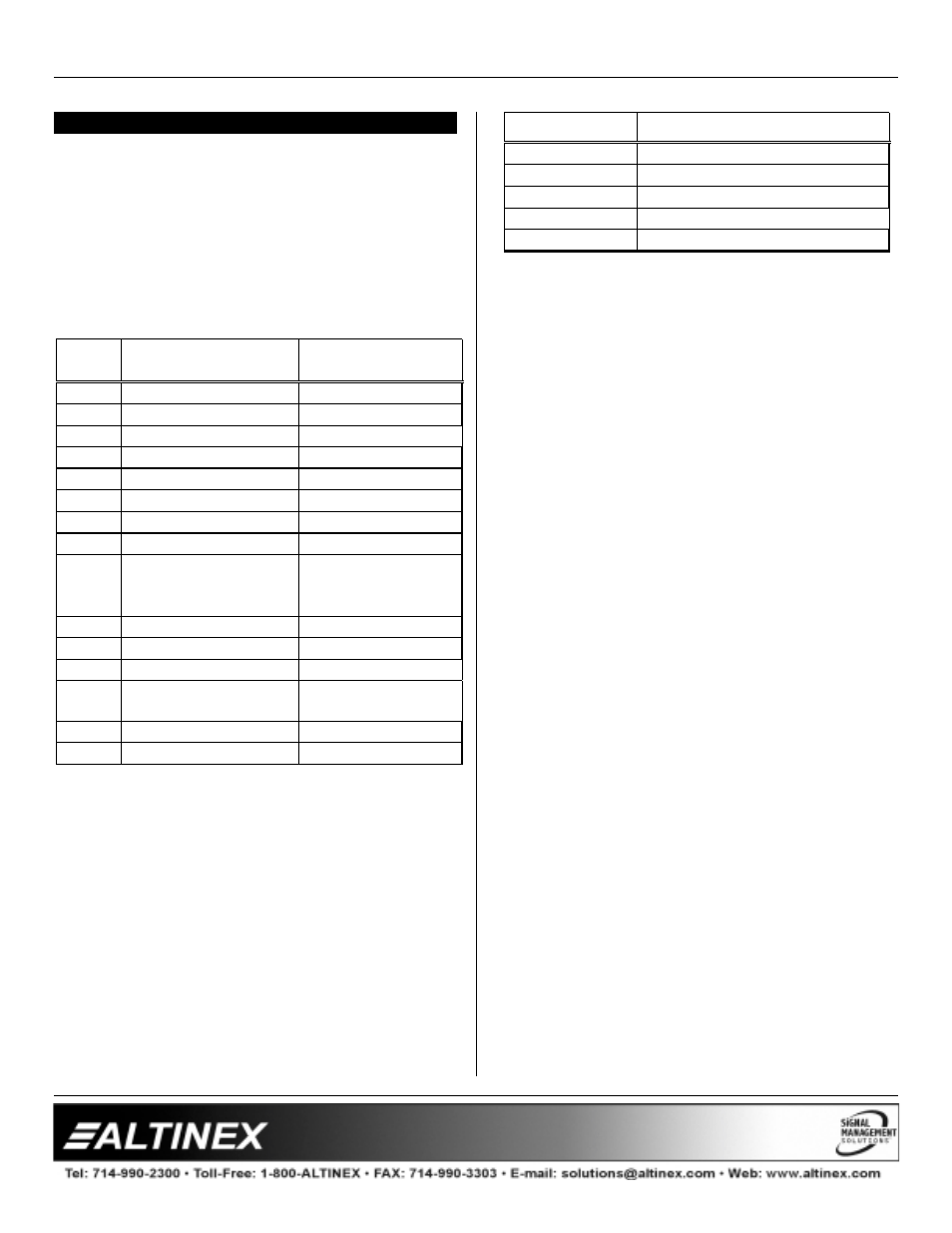 Interfaces | Altinex Compact Analog Interfaces VA6804SX User Manual | Page 6 / 13