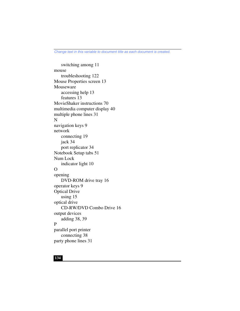 Sony PCG-FX270K User Manual | Page 134 / 138