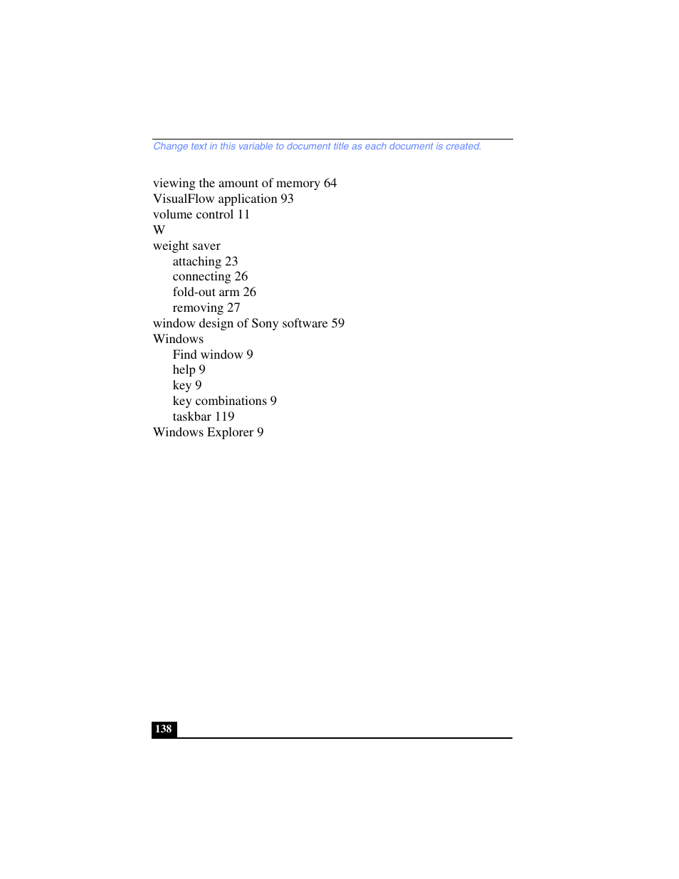 Sony PCG-FX270K User Manual | Page 138 / 138