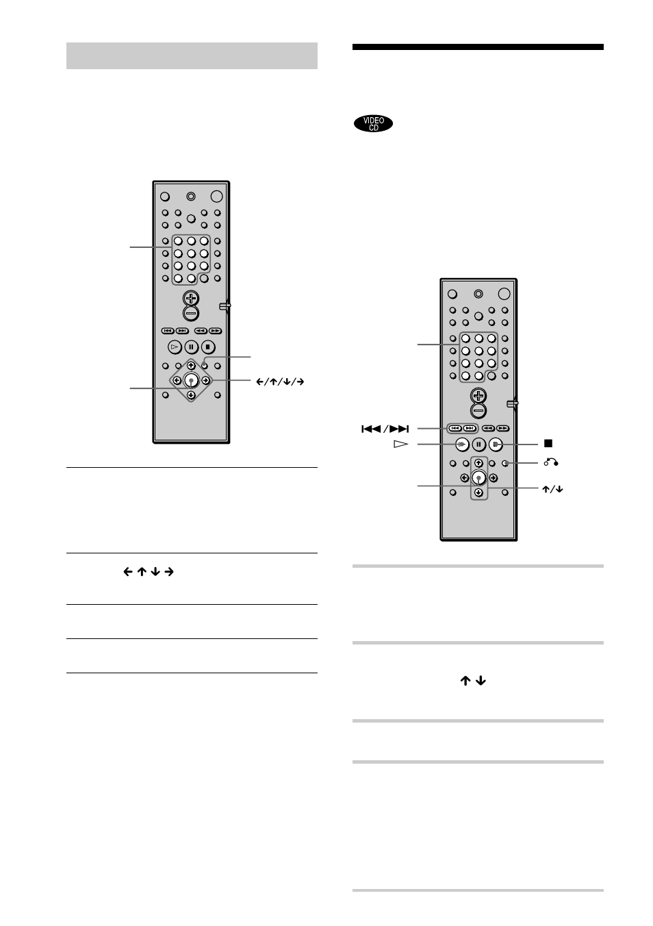 Playing video cds with pbc functions, Pbc playback), Start playing a video cd with pbc functions | Press enter, Using the dvd menu | Sony HCD-S500 User Manual | Page 34 / 84